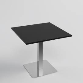 Cafébord 100x100 - svart