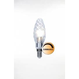 Glödlampa LED Power Kron Vriden E14 3W Dimbar Klar
