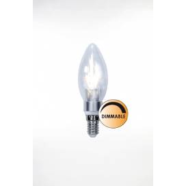 Glödlampa LED Power Kron E14 3W Dimbar Klar